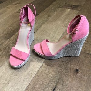 Colin Stuart coral wedges.  Never worn.  Size 8